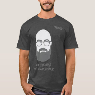 Big Bearded Badass 40 jaar Geweldige T-shirt
