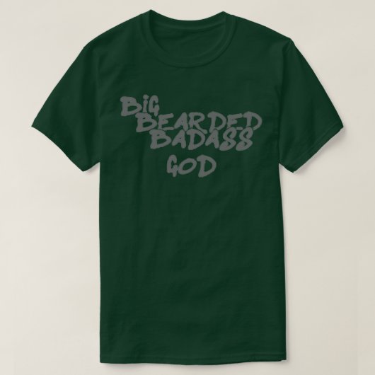 Big Bearded Badass God Classic TShirt (Design voorkant)