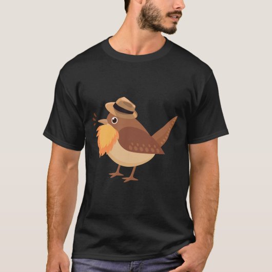 Big Bearded Bird en Logo T-shirt (Voorkant)