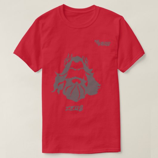 Big Beared Badass Zeus Classic TShirt (Design devant)