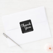 Big Bedankt voor de cursieve zakelijke etiquette Vierkante Sticker (Envelop)