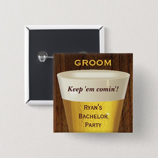 Big Beer Bachelor Button (Voorkant /achterkant)