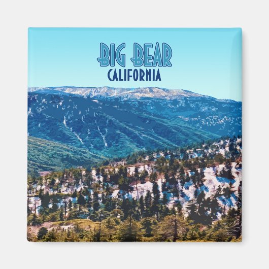 Big Beer California Mountains  Magneet (Voorkant)