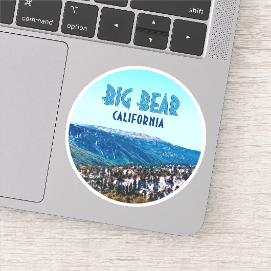 Big Beer California Mountains  Sticker (Detail)