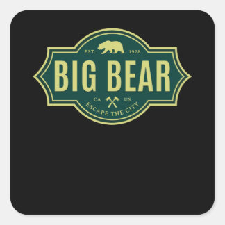 Big Beer California Vierkante Sticker