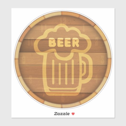 Big Beer Keg Sticker (Vel)