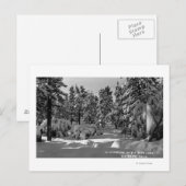 Big Beer Lake, CA in het Winter Snow Uitzicht Briefkaart (Voorkant / Achterkant)