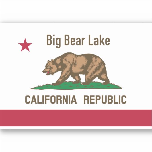 Big Beer Lake CA Sticker (Voorkant)