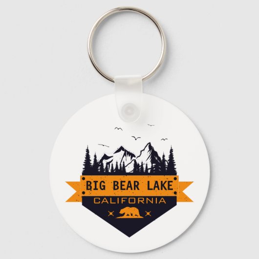 Big Beer Lake California - Custom Name Sleutelhang Sleutelhanger (Voorkant)