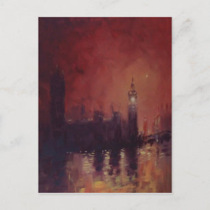 Big Ben à la carte postale de nuit