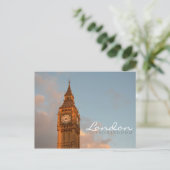 Big Ben à Londres double texte carte postale (Debout devant)