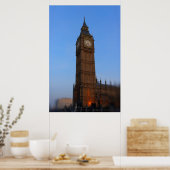 Big Ben au coucher du soleil - Poster de Londres (Cuisine)