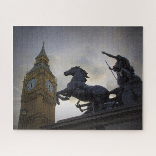 Big Ben - Boadicea Statue London - 16x20 - 520 pc Legpuzzel (Horizontaal)