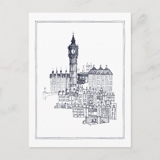 Big Ben Briefkaart (Voorkant)