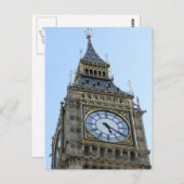 Big Ben Clock in Londen, Engeland Verenigd Koninkr Briefkaart (Voorkant / Achterkant)