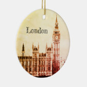 Big Ben Clock & London, Westminster /  Verenigd Ko Keramisch Ornament (Rechts)