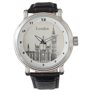 Big Ben Clock & London, Westminster/ Verenigd Koni Horloge