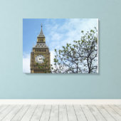 Big Ben Clock Tower Londen Engeland Canvas Afdruk (Insitu (Houten vloer))
