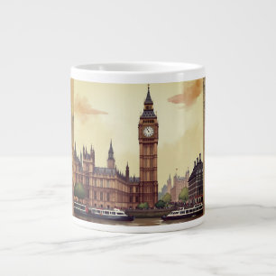 Big Ben Clock Tower Londen,  stijl Extra Grote Beker