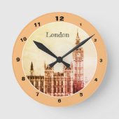 Big Ben Clock Tower & Londen, Westminster Ronde Klok (Voorkant)