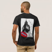 Big Ben Clock Tower London Red T-shirt (Achterkant volledig)