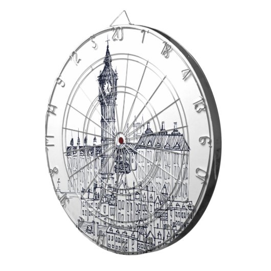 Big Ben Dartbord (Voorkant Rechts)