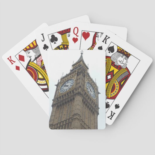 Big Ben die kaarten speelt (Achterkant)