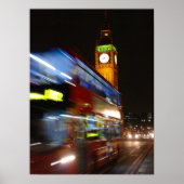 Big Ben - Double Decker Bus - London Poster (Voorkant)