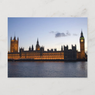 Big Ben en de Houses of Parliament in de stad Briefkaart