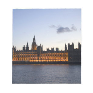 Big Ben en de Houses of Parliament in de stad Notitieblok