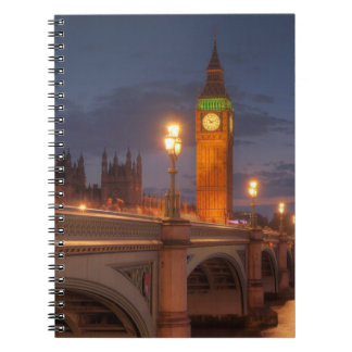 Big Ben en de Westminster Bridge Notitieboek