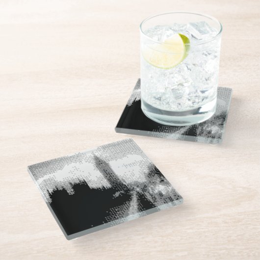 Big Ben en het parlement Glazen Onderzetter (Schuin)