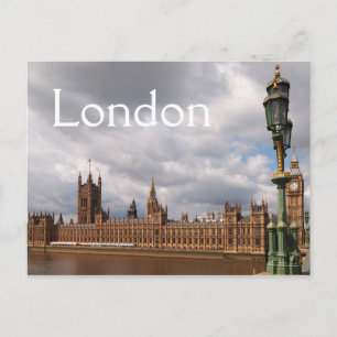 Big Ben en het parlement in Londen sms-briefkaart Briefkaart