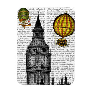 Big Ben en  Hot Air-ballonnen Magneet