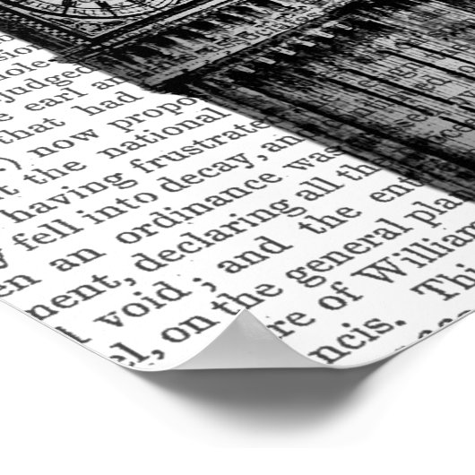 Big Ben en Hot Air-ballonnen Poster (Hoek)