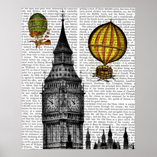 Big Ben en Hot Air-ballonnen Poster (Voorkant)