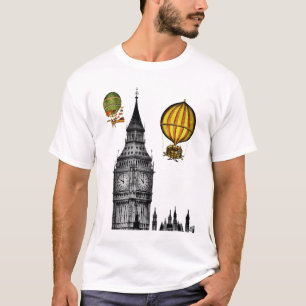 Big Ben en Hot Air-ballonnen T-shirt