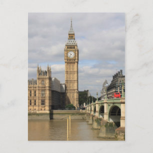 Big Ben en Houses van het Parlement - Londen Briefkaart