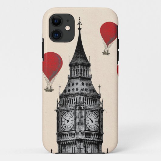 Big Ben en Red Hot Air Balloons 2 Case-Mate iPhone Case (Achterkant)
