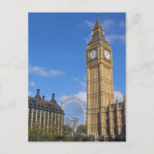 Big Ben et la carte postale London Eye