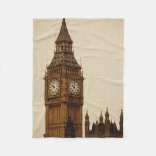 Big Ben Fleece Deken