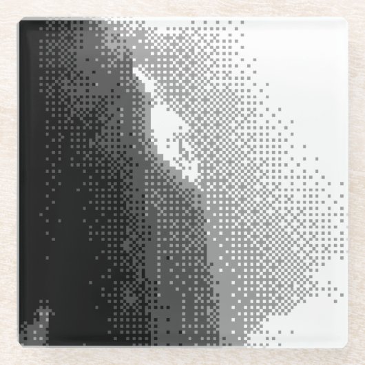 big ben glazen onderzetter (Voorkant)