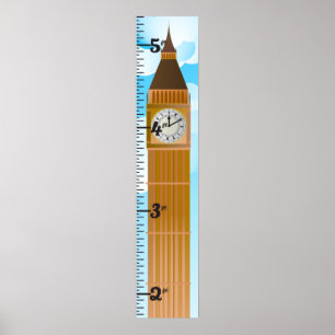 Big Ben Groeigrafiek Poster