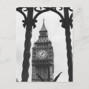 Big Ben in Black en White Briefkaart