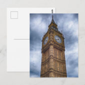 Big Ben in de wolken | Londen, Engeland Briefkaart (Voorkant / Achterkant)