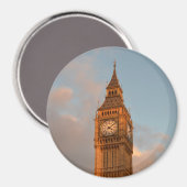 Big Ben in Londen ronde magneet (Voorkant / Achterkant)