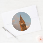 Big Ben in Londen ronde sticker (Envelop)