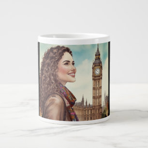 Big Ben Klokkentoren, Lovely Lady Vakantie in Lond Extra Grote Beker