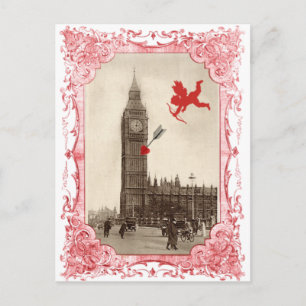 Big Ben Londen Cupid Valentijn Briefkaart
