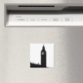 Big Ben Londen Engeland silhouet grafisch Magneet (Insitu (Vaatwasser))